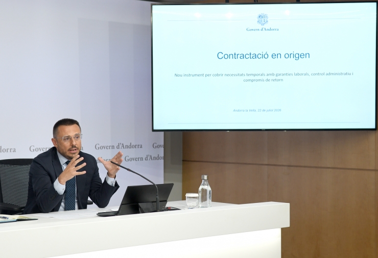 El secretari d'Estat de Justícia i Interior, Joan León.