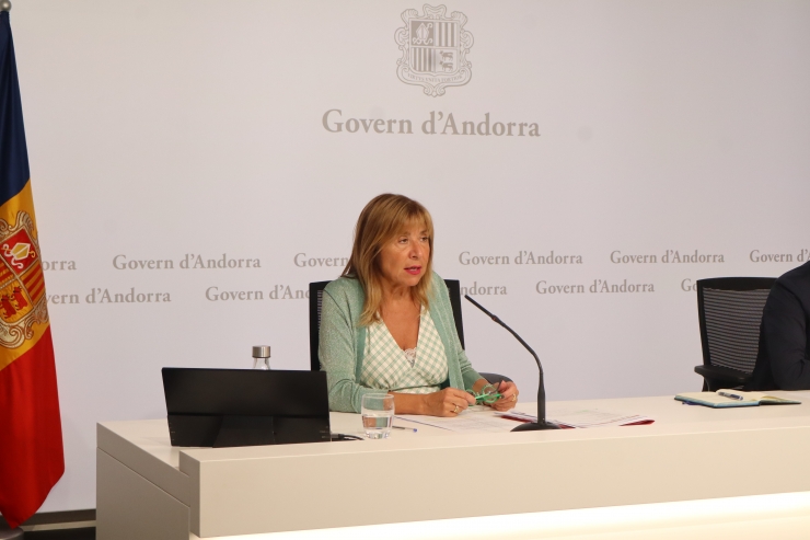 La ministra de Presidència, Economia, Treball i Habitatge, Conxita Marsol.