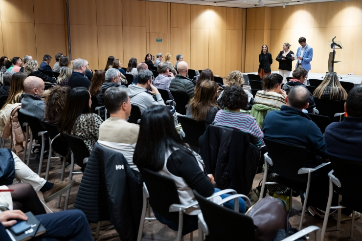 Una reunió amb el personal del comú d'Andorra la Vella.