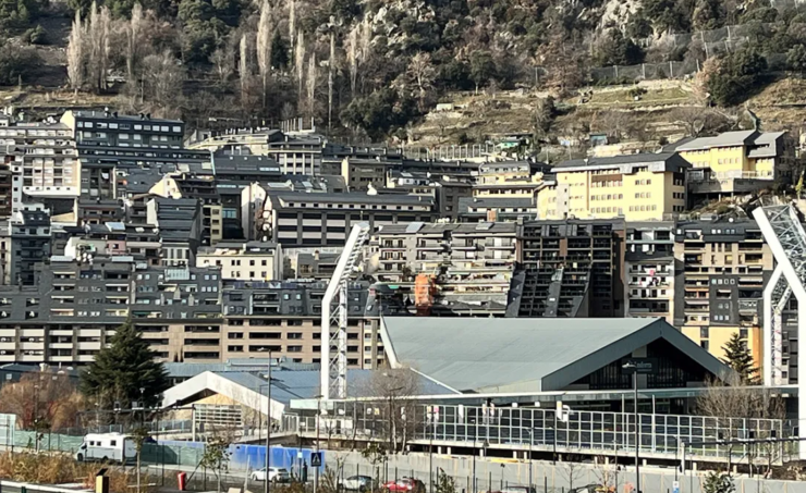 Un conjunt d'habitatges d'Andorra la Vella.