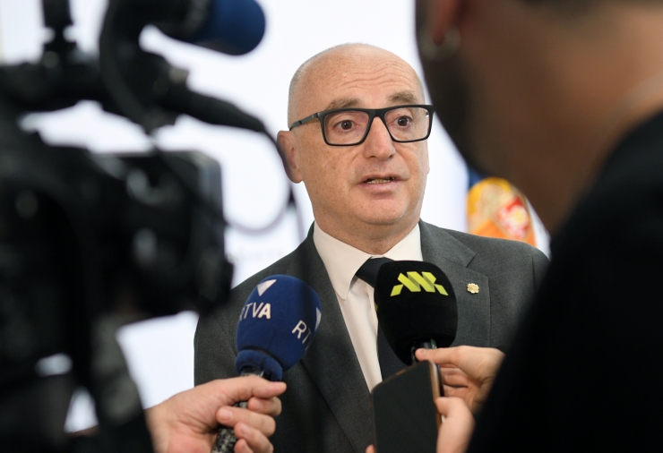 El ministre de Finances, Ramons Lladós, aquest dilluns.