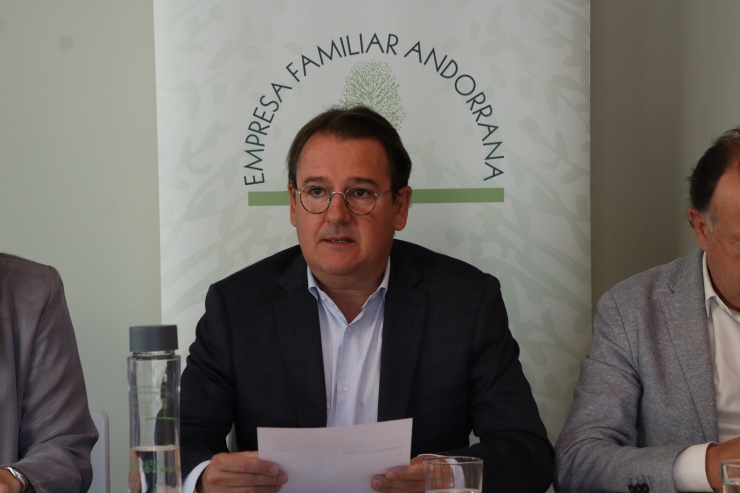 El president de l'Empresa Familiar Andorrana, Daniel Aristot.