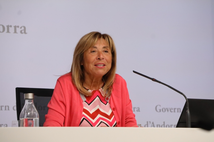 La ministra de Presidència, Economia, Treball i Habitatge, Conxita Marsol.