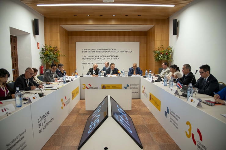 El ministre de Medi Ambient, Agricultura i Ramaderia, Guillem Casal, a la XII Conferència Iberoamericana de Ministres d'Agricultura i Pesca.