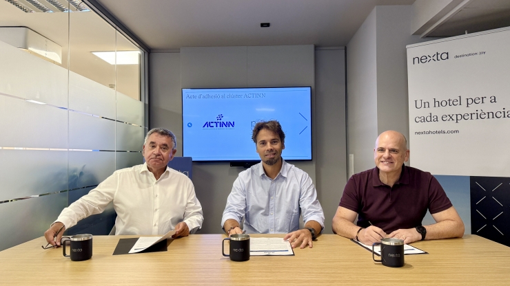 L'acte de signatura de la incorporació de Nexta Hotels a Actinn.
