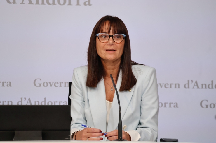 La ministra de Cultura, Joventut i Esports, Mònica Bonell, durant la presentació.