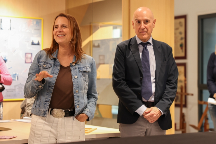 Els cònsols d'Escaldes-Engordany, Rosa Gili i Quim Dolsa.