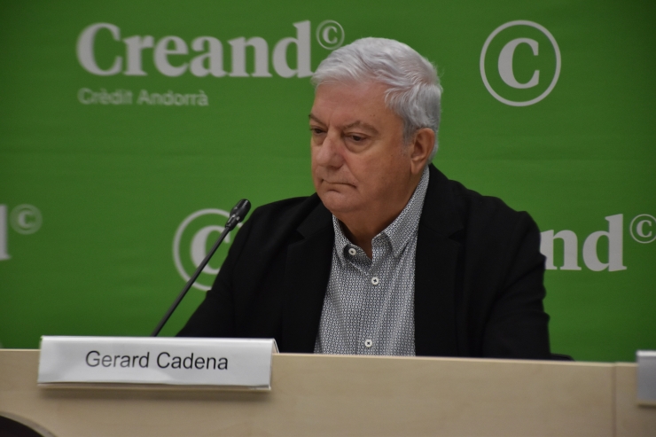El president de la CEA, Gerard Cadena, durant la presentació.