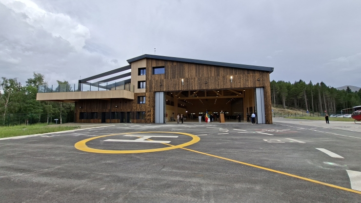 El nou heliport de la Caubella.