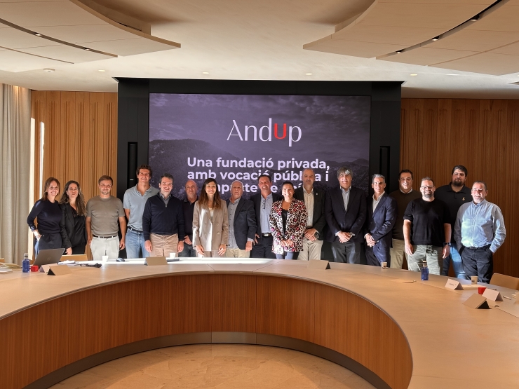 Els participants al primer Esmorzar de Fundadors de la Fundació AndUp.