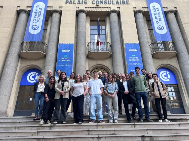 Representants d'empreses que han participat en el Galop Tour a Perpinyà.
