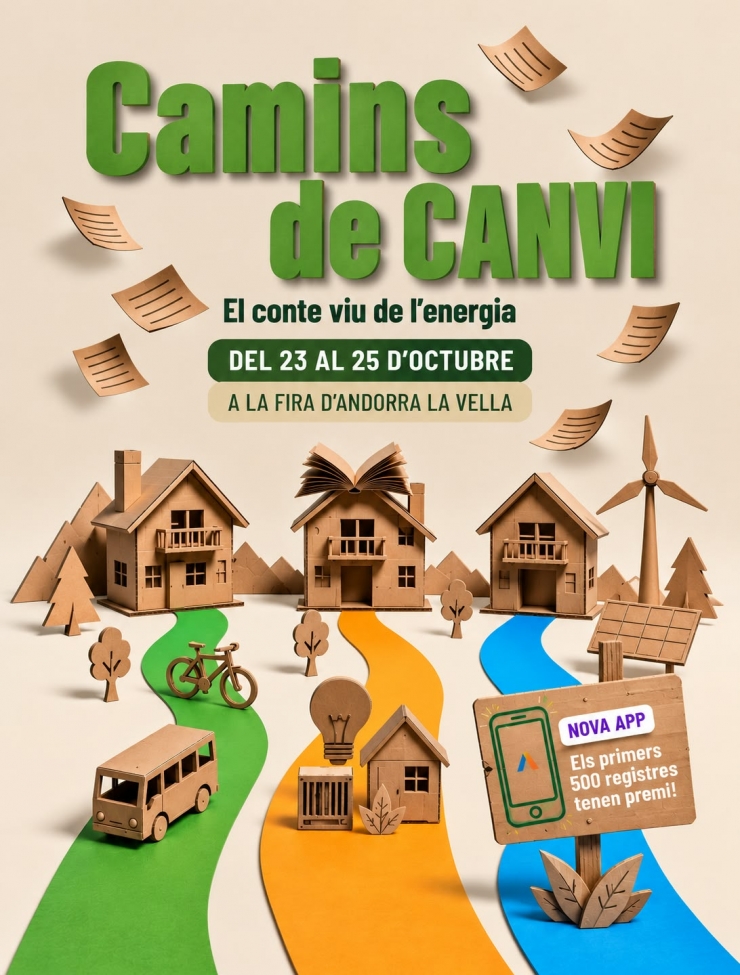 El cartell que anuncia el lema de FEDA a la fira.