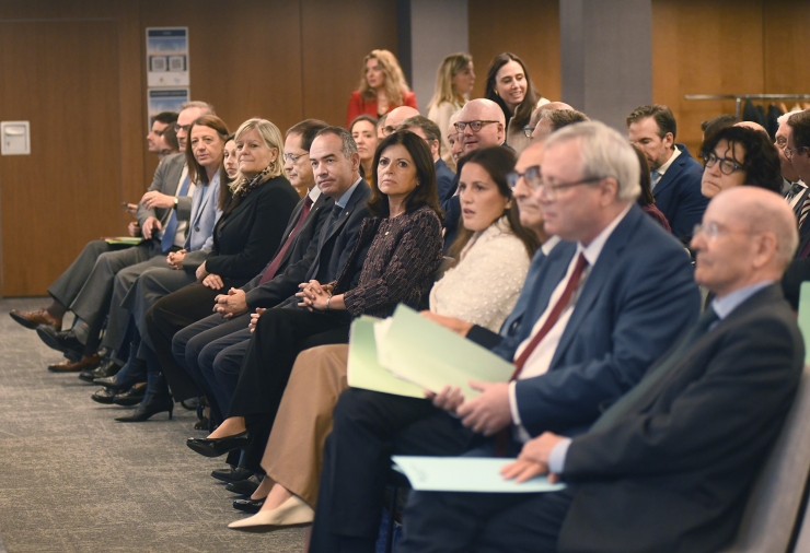 Les autoritats durant la celebració de les II Jornades de Cooperació Transfronterera.